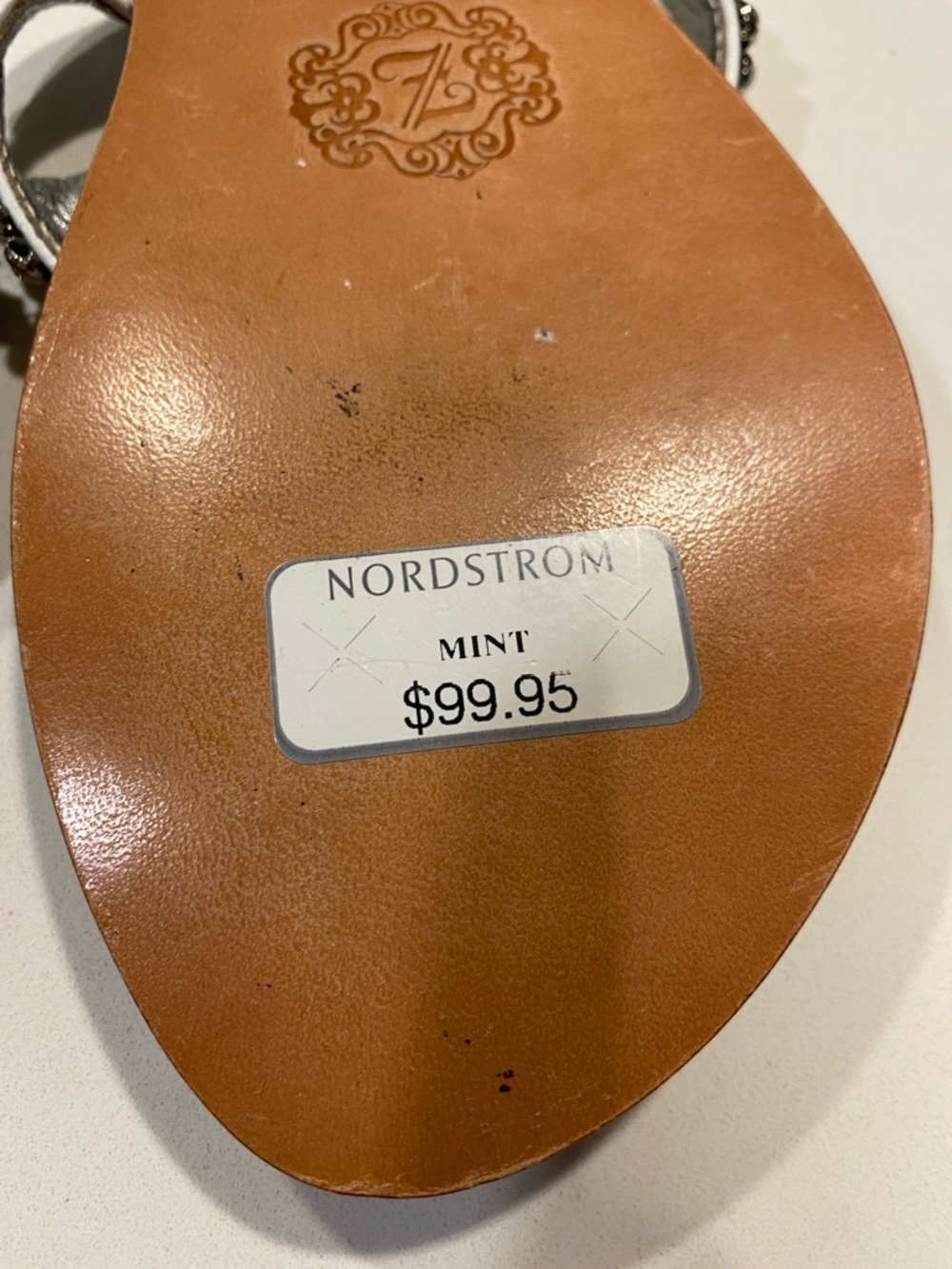 ZiGiny Silver Crystal Thong Sandals - Picture 10 of 11